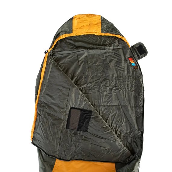 Спальный мешок Tramp Windy Light кокон левый TRS-055-L, Сторона застежки: Левая, Цвет : Orange/Grey, изображение 4