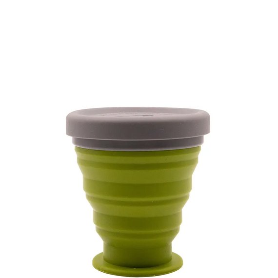 Стакан складной силиконовый с крышкой Tramp TRC-126-green, изображение 6