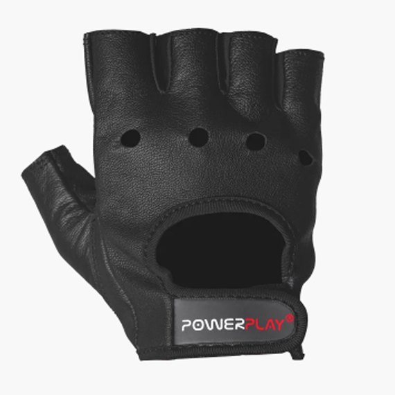 Рукавички для залу PowerPlay 1572 чорні S (PP_1572_S_Black), Розмір: S, Колір: Чорний, зображення 2