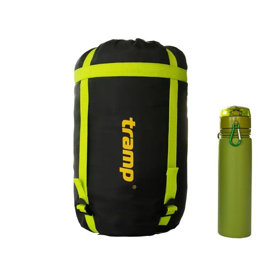 Спальний мішок Tramp Hiker Compact кокон лівий TRS-051С-L, Сторона застібки: Ліва, Колір: Green/Grey, зображення 18