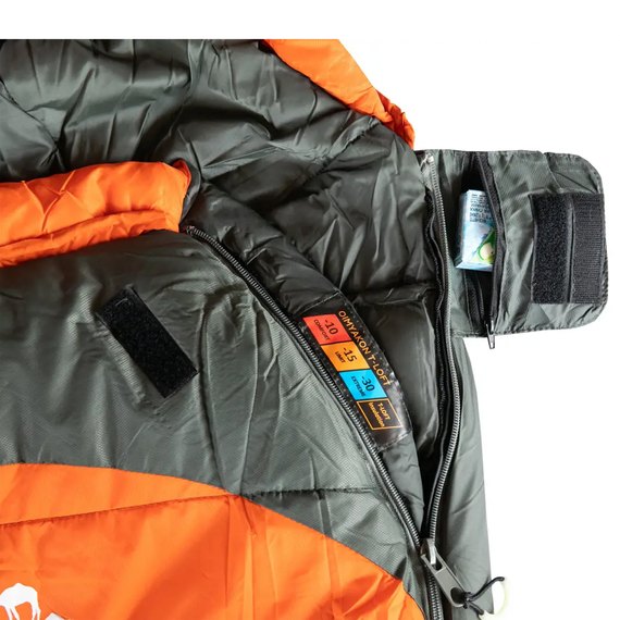 Спальный мешок Tramp Oimyakon Regular кокон правый TRS-048R-R, Сторона застежки: Правая, Цвет : Orange, изображение 7