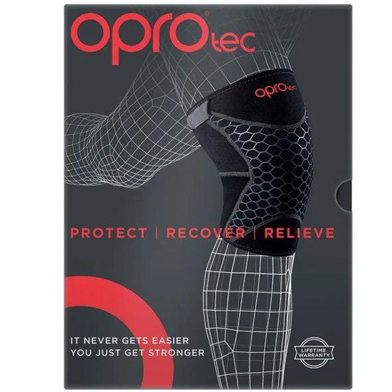 Наколенник спортивный OPROtec Knee Support with Open Patella L Black (TEC5729-LG), Размер: L, Цвет: Чёрный, изображение 11