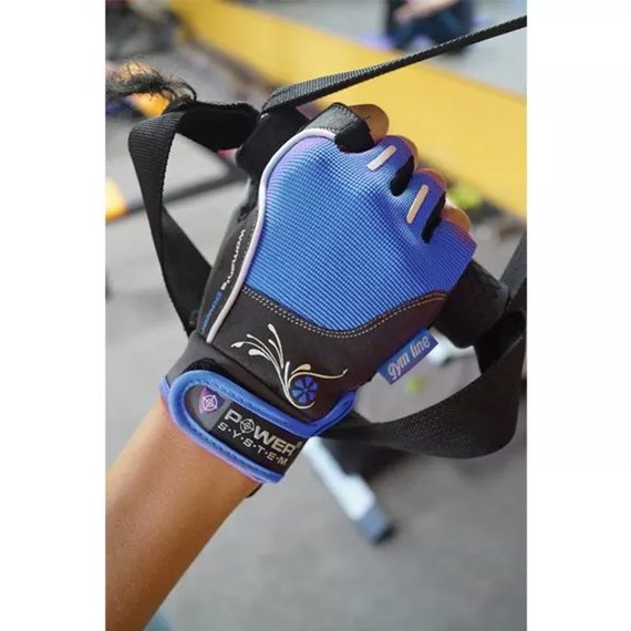 Перчатки для зала Power System PS-2570 Blue S (PS-2570_S_Blue), Размер: S, Цвет: Синий, изображение 9
