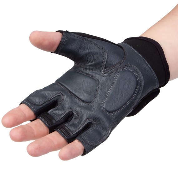 Перчатки для зала PowerPlay 2229 черные XL (PP_2229_XL_Black), Размер: XL, Цвет: Чёрный, изображение 3