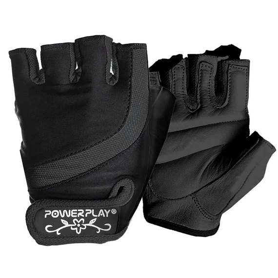 Рукавички для фітнесу PowerPlay 2311 жіночі чорні S (PP_2311_S_Black), Розмір: S, Колір: Чорний