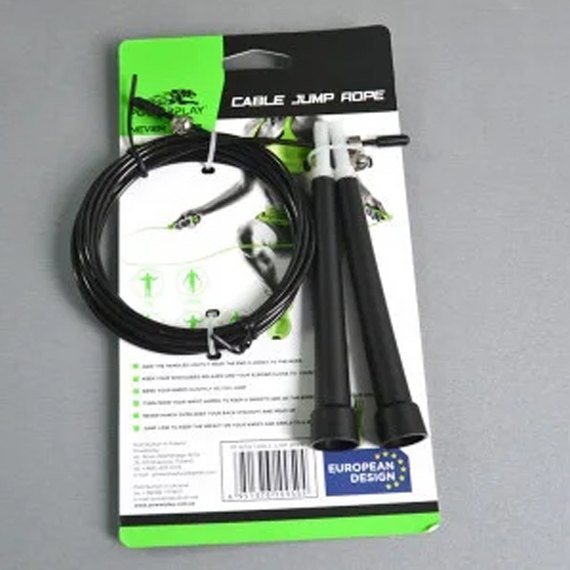 Скакалка скоростная PowerPlay 4202 черная (PP_4202_Black), Цвет: Чёрный, изображение 8