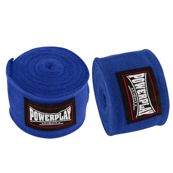 Бинты для бокса PowerPlay 3046 синие 4м (PP_3046_4m_Blue), Цвет: Синий, изображение 2