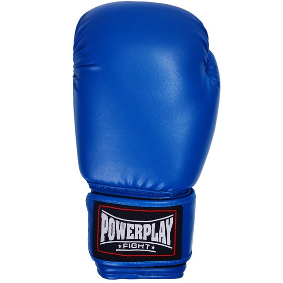 Боксерские перчатки PowerPlay 3004 Синие 18 ун (PP_3004_18oz_Blue), Вес: 18 унций, изображение 2