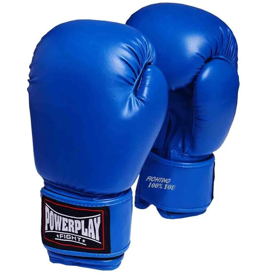 Боксерські рукавички PowerPlay 3004 Сині 12 ун (PP_3004_12oz_Blue), Вага: 12 унцій, зображення 5