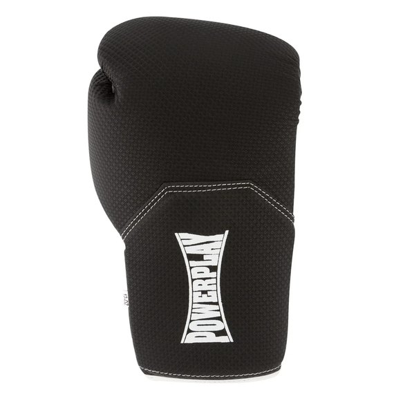Боксерские перчатки PowerPlay 3011 Черно-белые карбон 14 ун (PP_3011_14oz_Bl/White), Вес: 14 унций, изображение 9