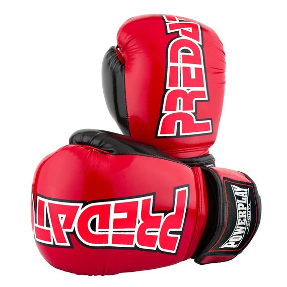 Боксерські рукавички PowerPlay 3017 Червоні карбон 10 ун (PP_3017_10oz_Red), Вага: 10 унцій, зображення 10