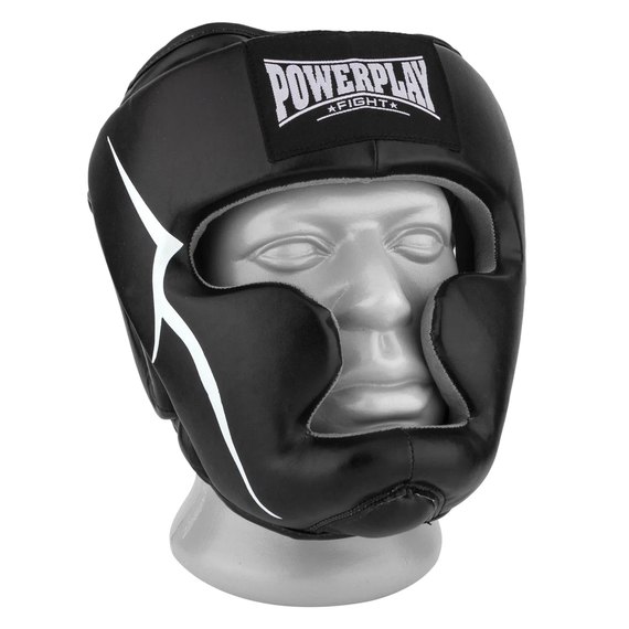 Боксерський шлем PowerPlay 3066 PU + Amara черный M (PP_3066_M_Black), Размер: M