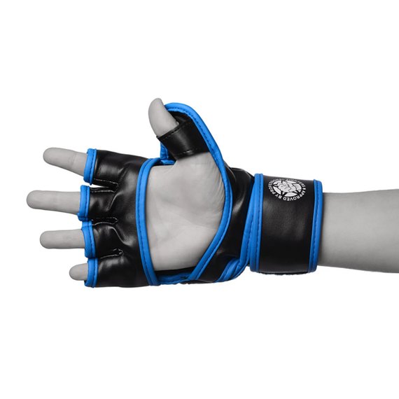 Перчатки для MMA PowerPlay 3058 черно-синие XL (PP_3058_XL_Black/Blue), Размер: XL, изображение 4