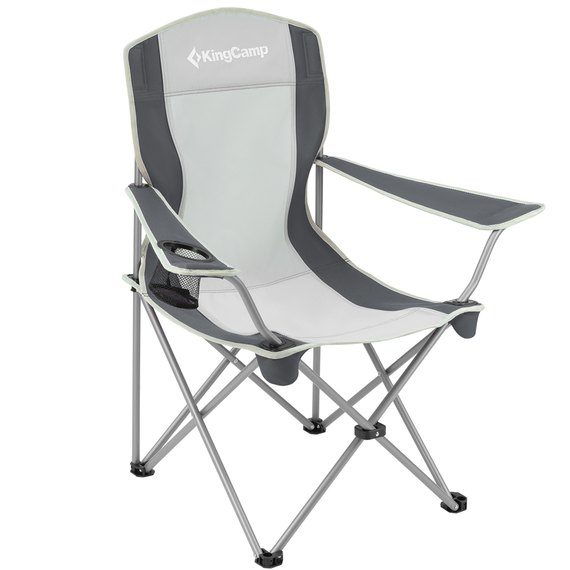 Стілець KingCamp Arms Chairin Steel black / medium grey KC3818, Колір: Сірий