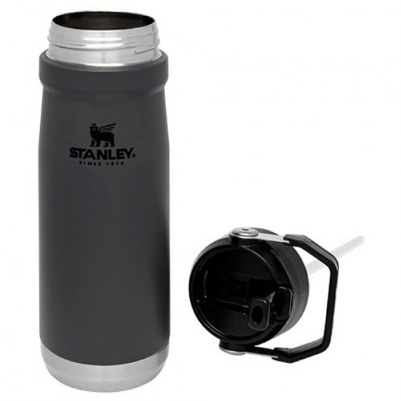 Термобутылка Stanley Go flip straw Charcoal 0.65 л (6939236382748), Цвет: Grey, изображение 2