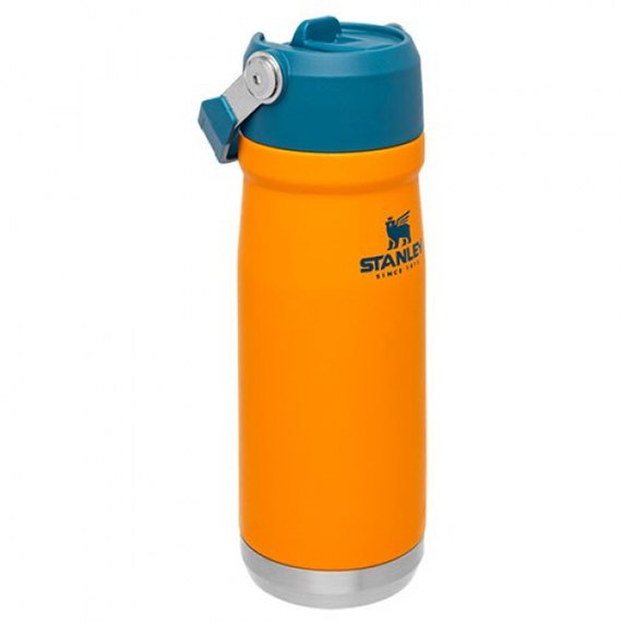 Термобутилка Stanley Go flip straw Saffron 0.65 л (6939236382762), Колір: Помаранчевий, зображення 3