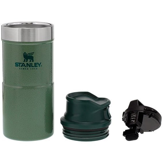 Термочашка Stanley Classic Trigger Action Travel Hammertone Green 0.35 л (6939236382779), Цвет: Зелёный, изображение 2