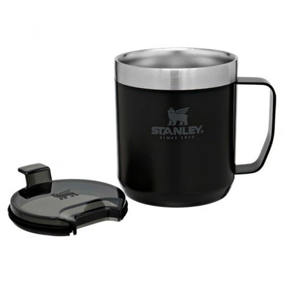 Термочашка Stanley Legendary Classic Camp Matte Black 0,35л (6939236373173), Цвет: Чёрный, изображение 2