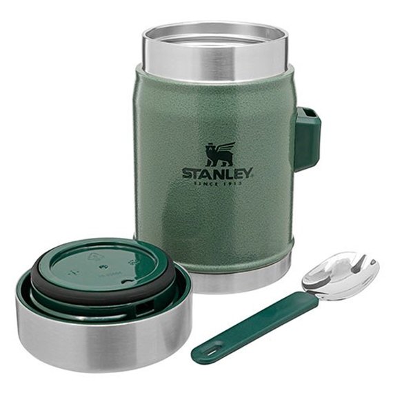 Термос харчовий Stanley Classic Legendary Hammertone Green 0.4 л (6939236373203), Колір: Зелений, зображення 2