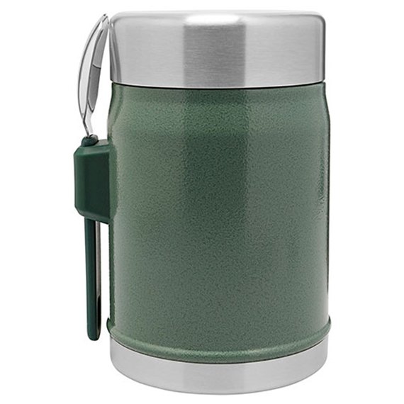 Термос харчовий Stanley Classic Legendary Hammertone Green 0.4 л (6939236373203), Колір: Зелений, зображення 4