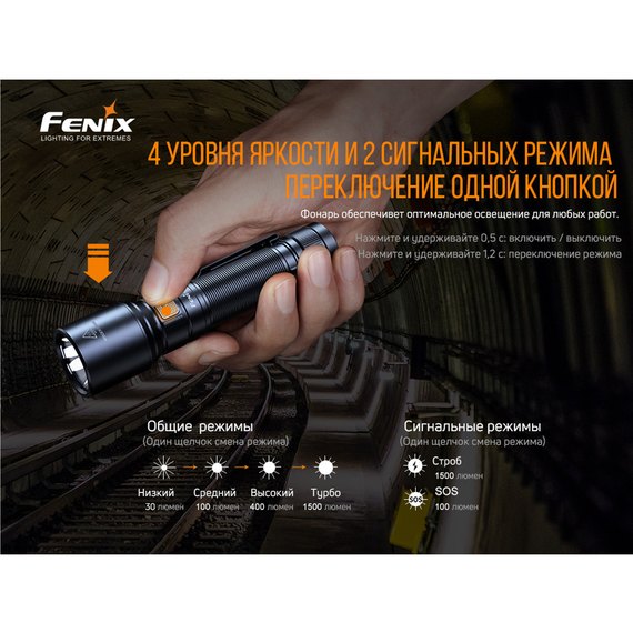 Фонарь ручной Fenix C6V3.0 (C6V30), изображение 9