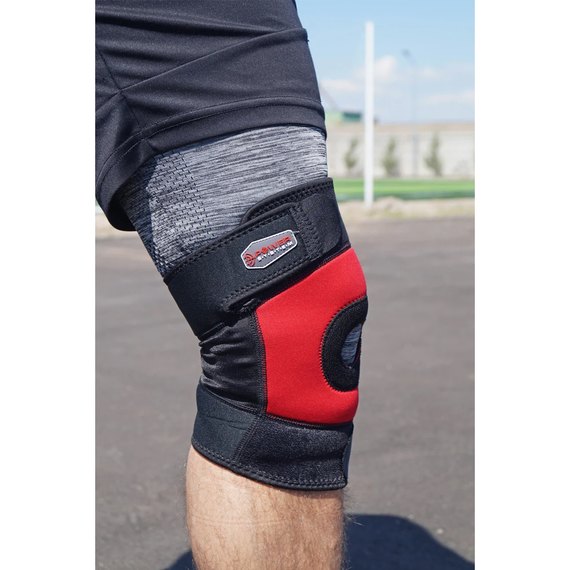 Наколенник спортивный Power System PS-6012 Black/Red L (PS-6012_L_Black-Red), Размер: L, Цвет: Чёрный/Красный, изображение 10