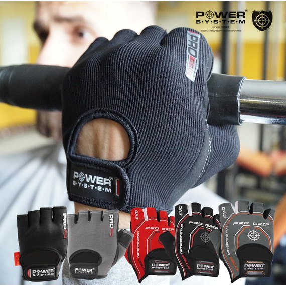 Перчатки для зала Power System PS-2250 Grey L (PS-2250_L_Grey), Размер: L, Цвет: Серый, изображение 8