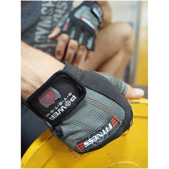 Перчатки для фитнеса Power System PS-2300 Grey/Black 2XL (PS-2300_2XL_Black-grey), Размер: XXL, Цвет: Серый/Чёрный, изображение 10