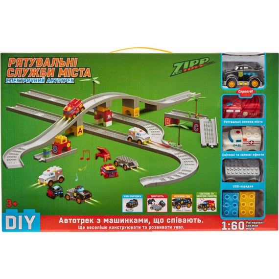 Игровой набор ZIPP Toys Электрический автотрек "Городские службы спасения", модель 2 (LT533-22), изображение 9