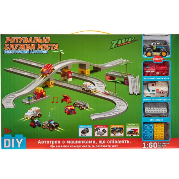 Игровой набор ZIPP Toys Электрический автотрек "Городские службы спасения", модель 4 (LT533-24), изображение 8