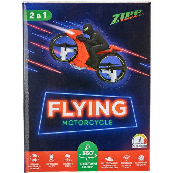 Квадрокоптер ZIPP Toys Flying Motorcycle синий (RH818 blue), Цвет: Синий, изображение 8
