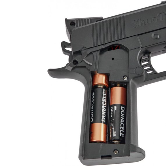 Іграшковий світло-звуковий пістолет ZIPP Toys Colt 1911 к:чорний (828B), зображення 5