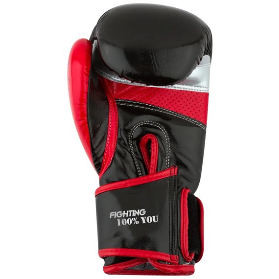 Боксерские перчатки PowerPlay 3007 Черные карбон 10 ун (PP_3007_10oz_Black), Вес: 10 унций, изображение 8