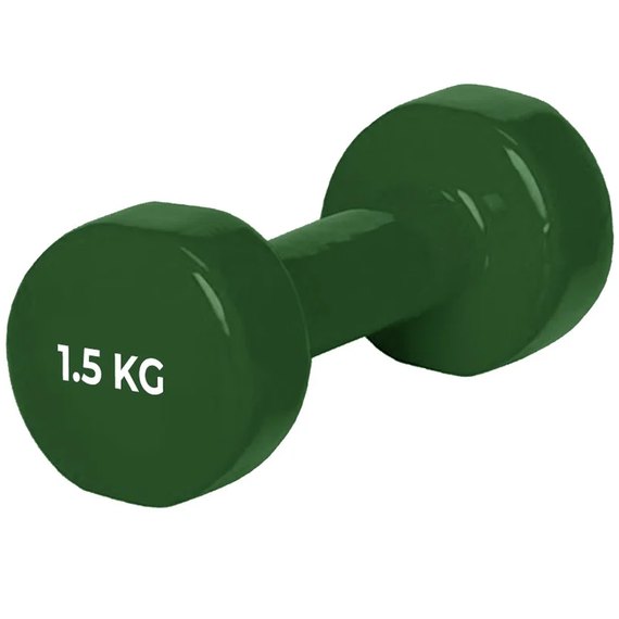 Гантель PowerPlay 4125 вінілова 1.5 кг (PP_4125_1.5kg), Вага: 1.5 кг