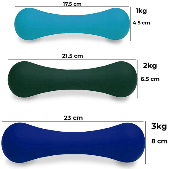 Гантель PowerPlay 4126 неопренова 2 кг (PP_4126_2kg), Вага: 2 кг, зображення 2