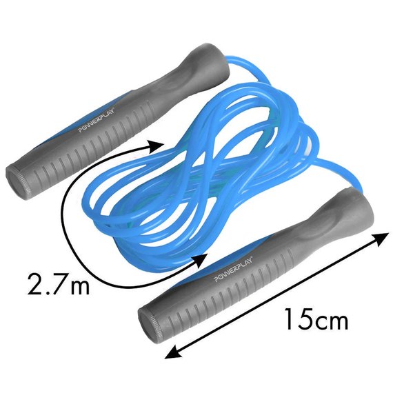 Скакалка PowerPlay 4204 блакитна (PP_4204_Blue), Колір: Блакитний, зображення 4