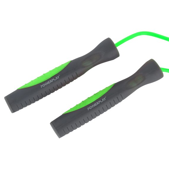 Скакалка PowerPlay 4204 зелена (PP_4204_Green), Колір: Зелений, зображення 4