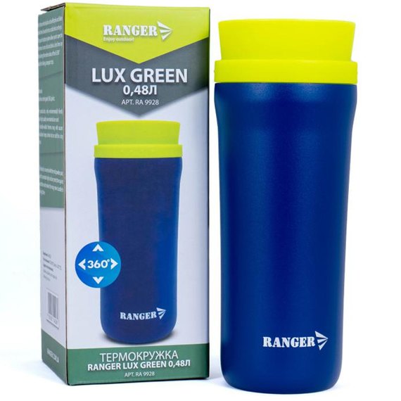 Термокухоль Ranger Lux 0,48 л green (RA 9928), Колір: Зелений, зображення 2