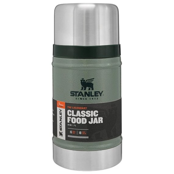Термос пищевой Stanley Classic Legendary Hammertone Green 0.7 л (6939236348010), изображение 4