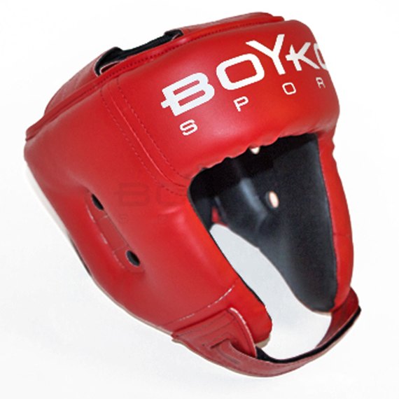 Боксерський шолом BoYko №1 композиційна шкіра червоний S (bs6231232301), Розмір: S, зображення 4