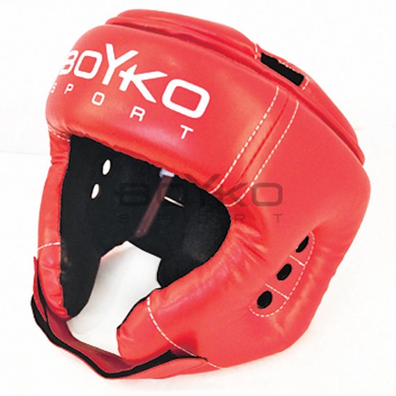 Боксерский шлем BoYko BS-№2 экокожа красный S (bs6246013301), Размер: S