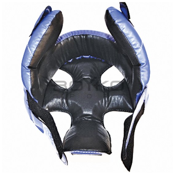 Боксерский шлем BoYko BS-№2 экокожа синий M (bs6246013102), Размер: M, изображение 8
