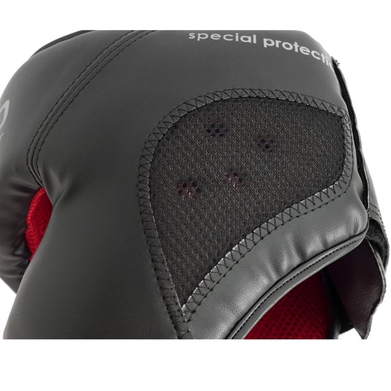 Боксерский шлем BoYko BS-№3 с повышенной защитой, экокожа, черный M (bs6226213502), Размер: M, изображение 7