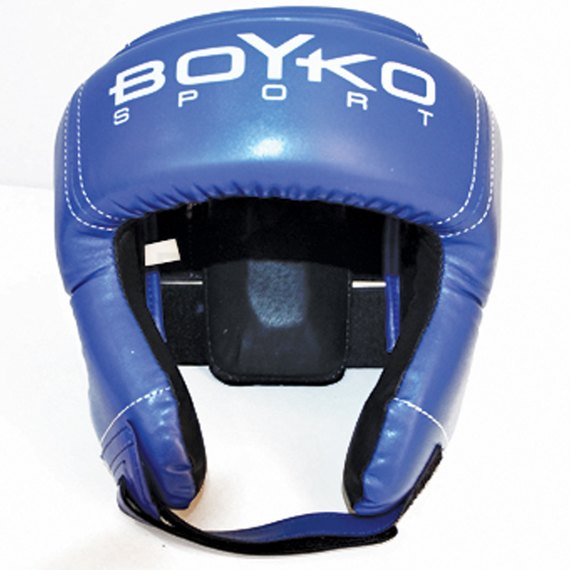 Боксерский шлем BoYko BS для кикбоксинга, композиционная кожа синий XL (bs6243112104), Размер: XL, Цвет: Синий, изображение 4