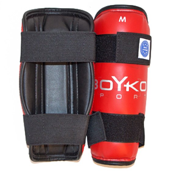 Защита ног BoYko BS - голень, для кикбоксинга, композиционная кожа, красный 5XL (bs6013122308), Размер: 5XL, изображение 4