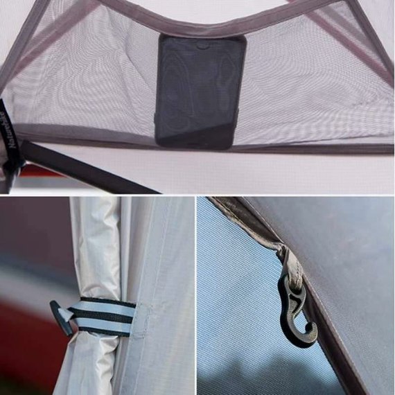 Палатка Naturehike Сloud Up 2 Updated NH17T001-T серый (6927595724668), изображение 9