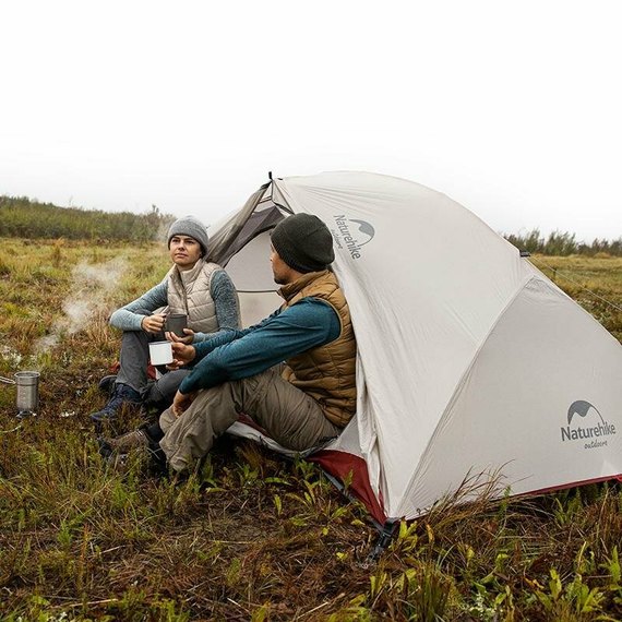 Палатка Naturehike Star-River 2 Updated NH17T012-T серо-красный (6927595716489), изображение 6