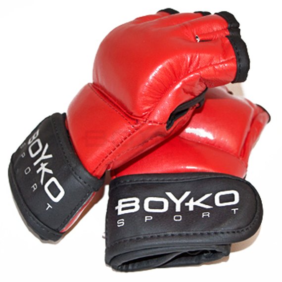 Перчатки для самбо BoYko BS композиционная кожа красные S (bs6124202201), Размер: S, изображение 3