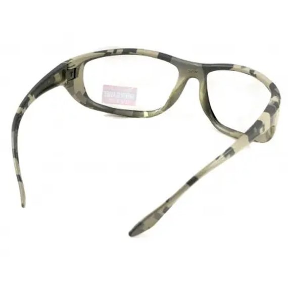 Очки защитные Global Vision Hercules-6 Digital Camo прозрачные (1ГЕР6-К10), Цвет оправы: Хаки, Цвет линз: Прозрачный, изображение 5