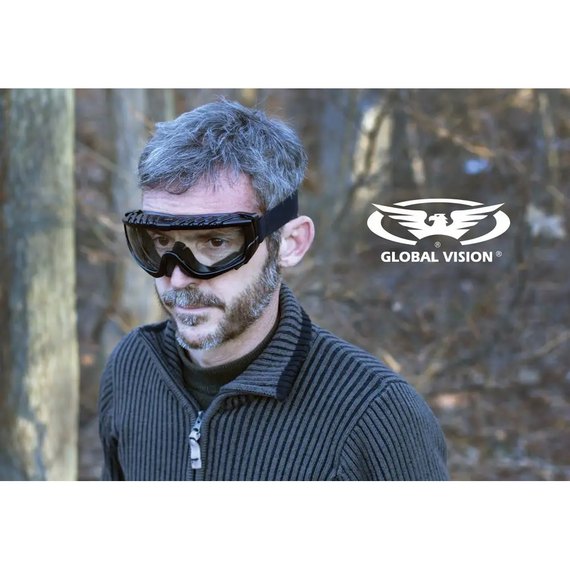 Окуляри захисні із ущільнювачем Global Vision Ballistech-1 прозорі (1БАЛ1-10), Колір оправи: Чорний, Колір лінз: Прозорий, зображення 8